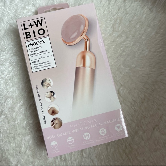 L+W BIO PHOENIX | ROSE QUARTZ | Vibrating Facial Massager - Picture 2 of 5